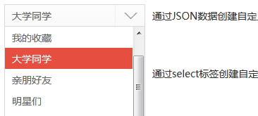 jQuery鼠標點擊自定義下拉框