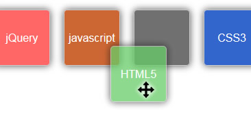 jQuery鼠標拖動排序jquery.sortable插件