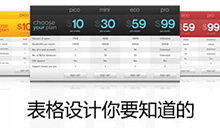 表格設計你要知道的
