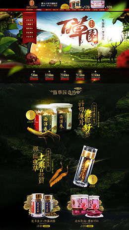 雷允上保健品店鋪首頁設(shè)計(jì)