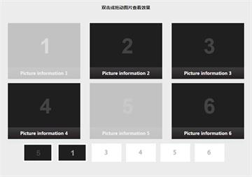 jQuery鼠標雙擊圖片加入小框