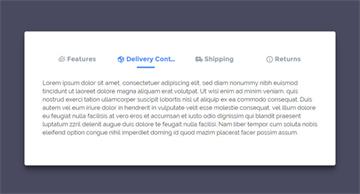 CSS3實現Tabs選項卡特效