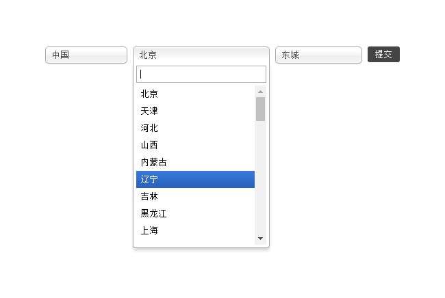 jQuery世界城市下拉三級聯(lián)動
