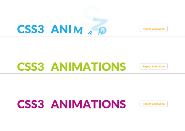 CSS3 Animation文字動畫特效