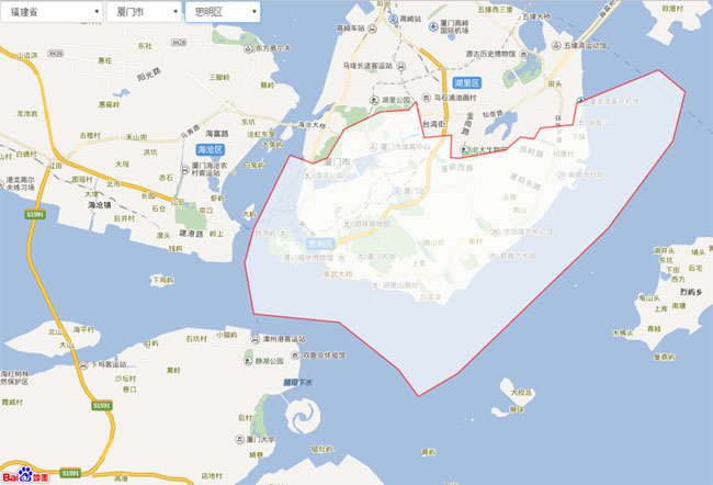 基于百度地圖的地圖分區
