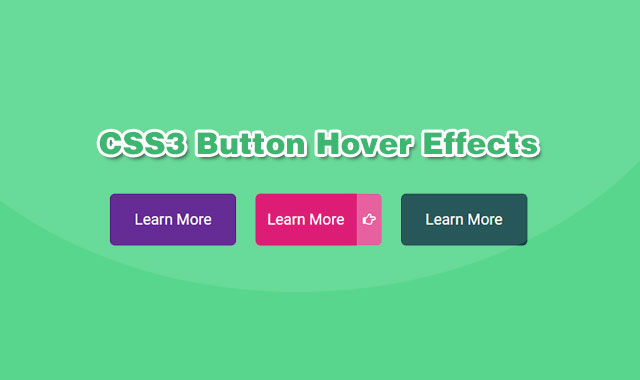 5種純CSS3鼠標hover按鈕動畫效果