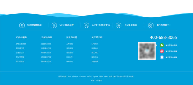 jQuery網(wǎng)站底部動(dòng)態(tài)波浪背景特效
