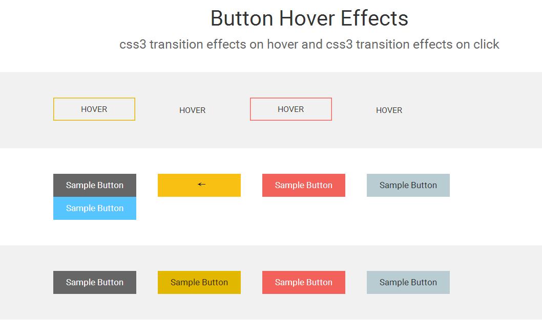 CSS3 transition鼠標hover按鈕動畫特效