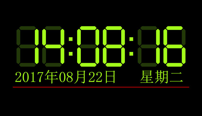 LED電子屏數字時鐘JS