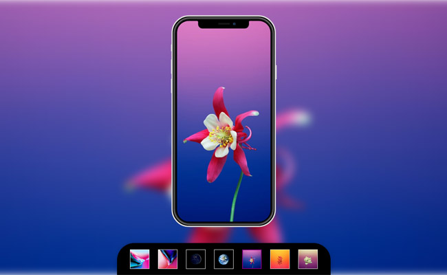 CSS3繪制iPhoneX手機墻紙切換