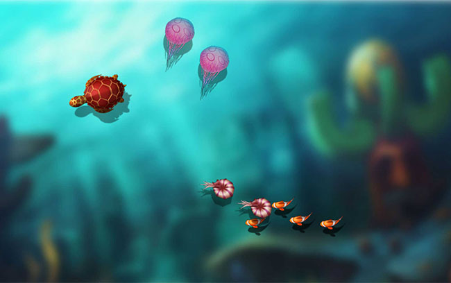 CSS3制作捕魚達人游戲場景動畫