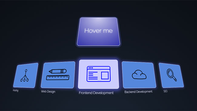 CSS3鼠標懸停3D圖標菜單