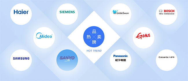 CSS創意布局品牌圖標展示