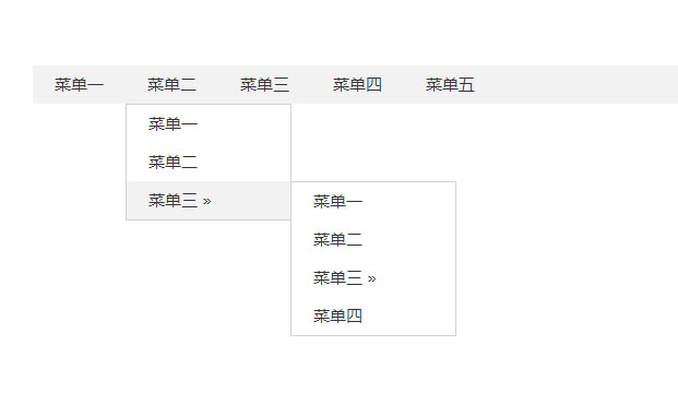 jQuery無限極多級導航下拉菜單