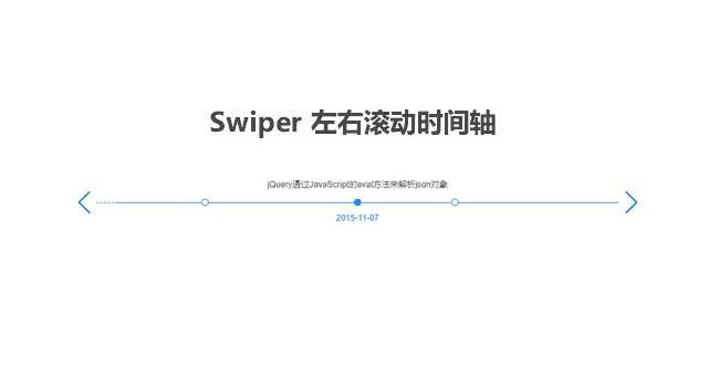 Swiper水平文字時間軸