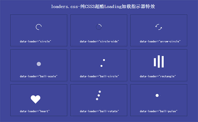 純CSS3實現圖標加載動畫