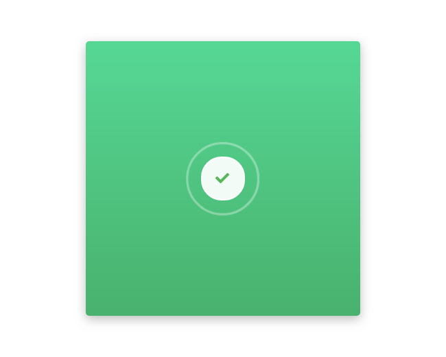 CSS3點擊按鈕圓形進度打鉤