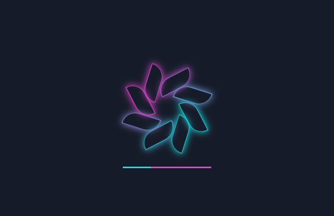 純CSS3花瓣旋轉加載動畫