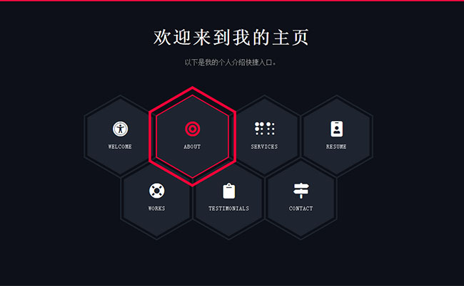 CSS3蜂窩狀快捷導航