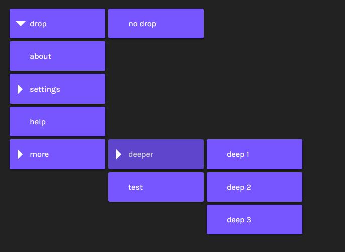 CSS3淡入淡出動畫的多級下拉菜單