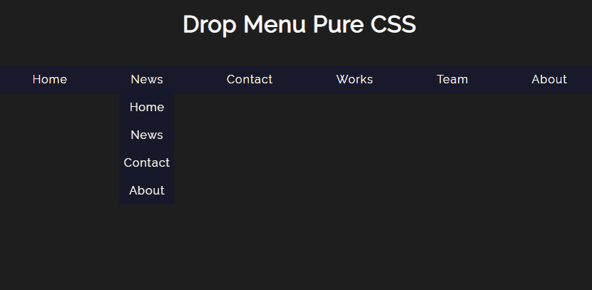 CSS3下拉菜單導航