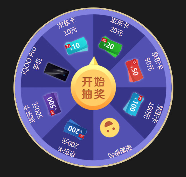 jQuery圓形大轉盤抽獎