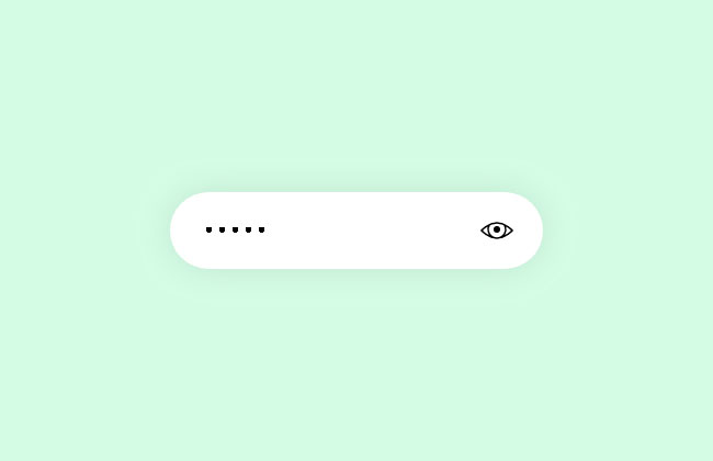 輸入密碼時顯示隱藏CSS3特效