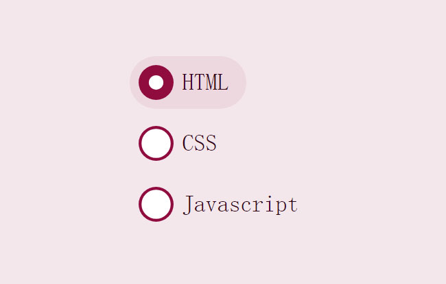 CSS3單選按鈕動畫特效