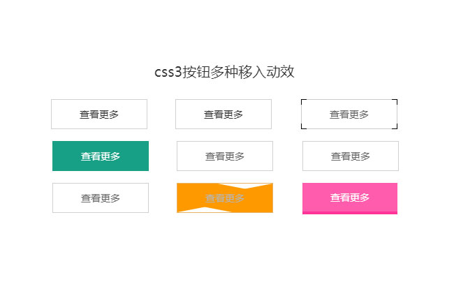 CSS3多種邊框按鈕懸停