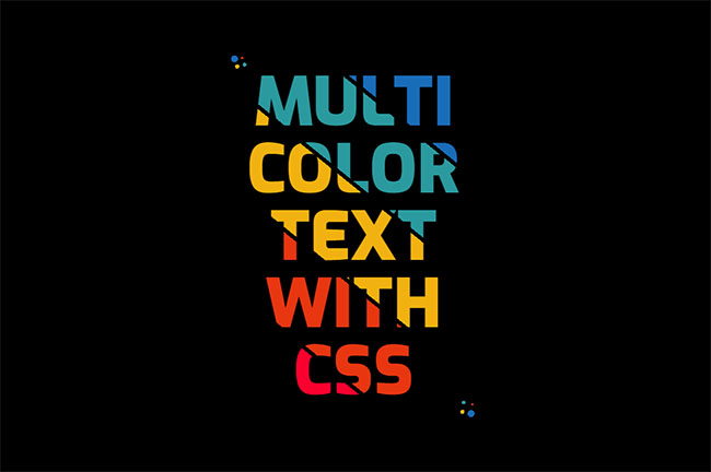 CSS3實現漂亮的彩色文本特效