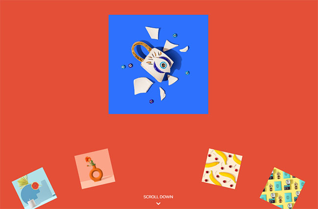 HTML5鼠標(biāo)滾輪旋轉(zhuǎn)圖片展示特效