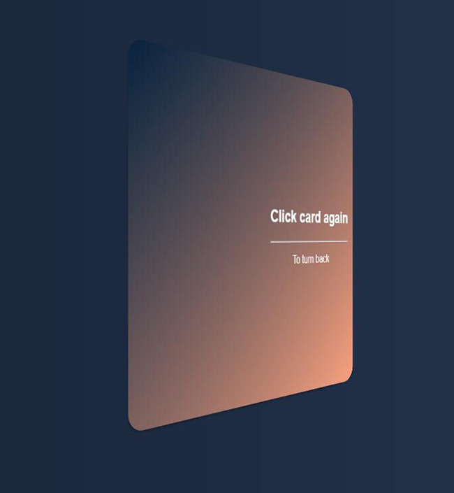 Canvas 3D卡片旋轉特效