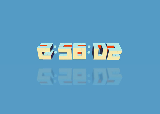 CSS3實現(xiàn)方塊立體時鐘